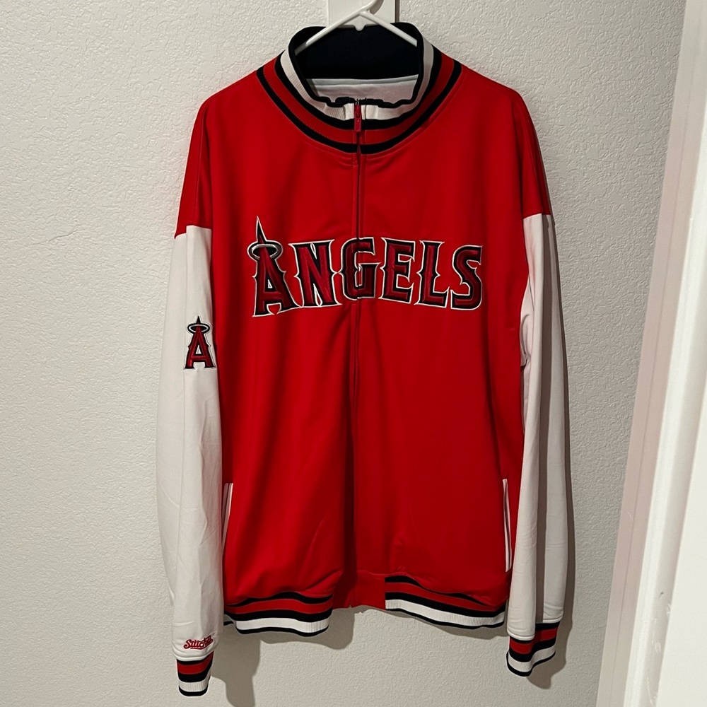 NEW! Los Angeles Angels of Anaheim MLB Baseball Vintage Style Jacket